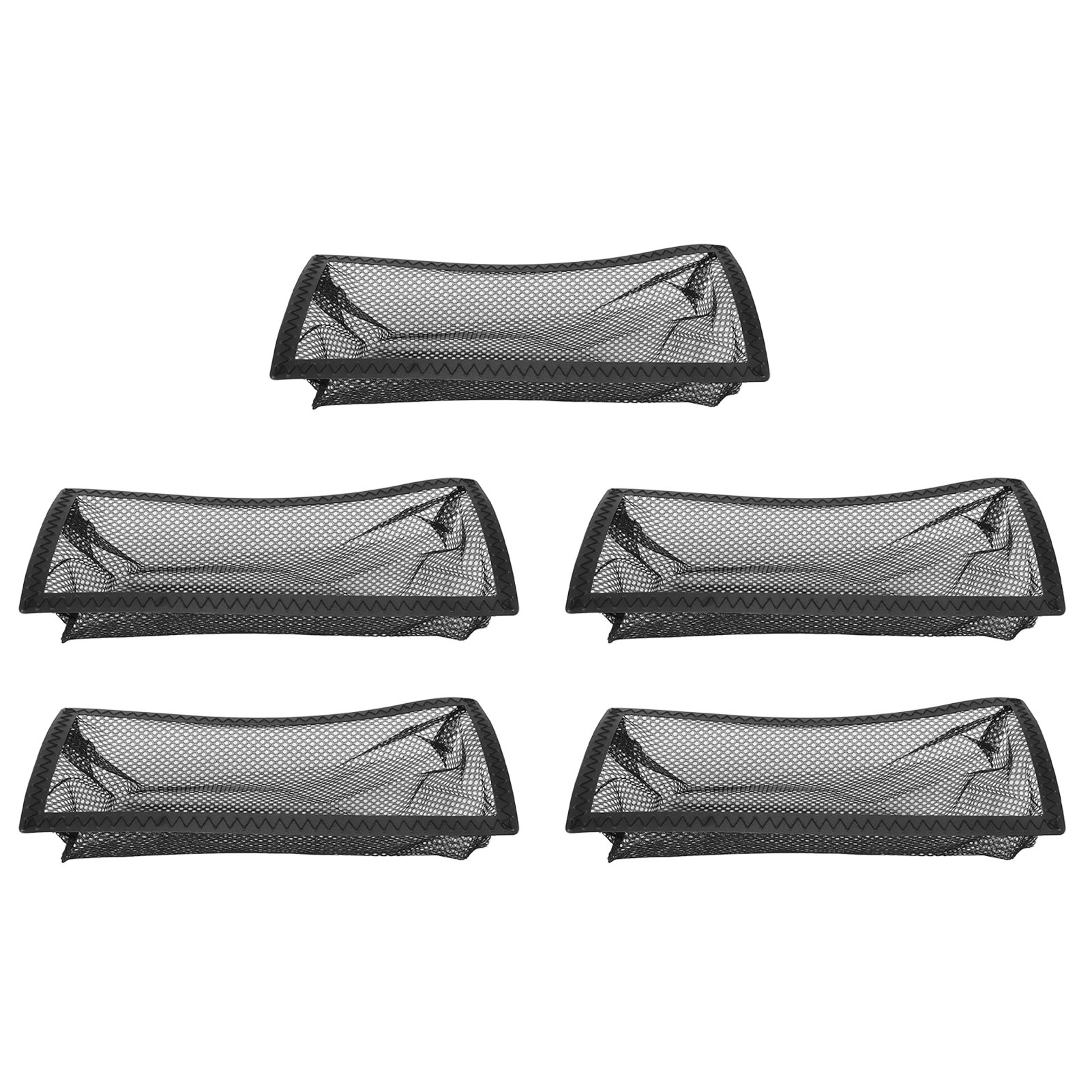 Grille de sol filtrante 4x10 pouces en maille polyester et PVC, anti-poussière, lot de 5