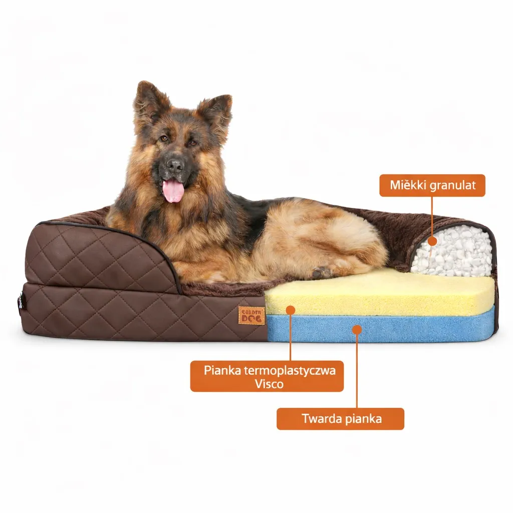Super Merchant By Base Selfie-Med Orthopädisches Hundebett – Graphit, Xl