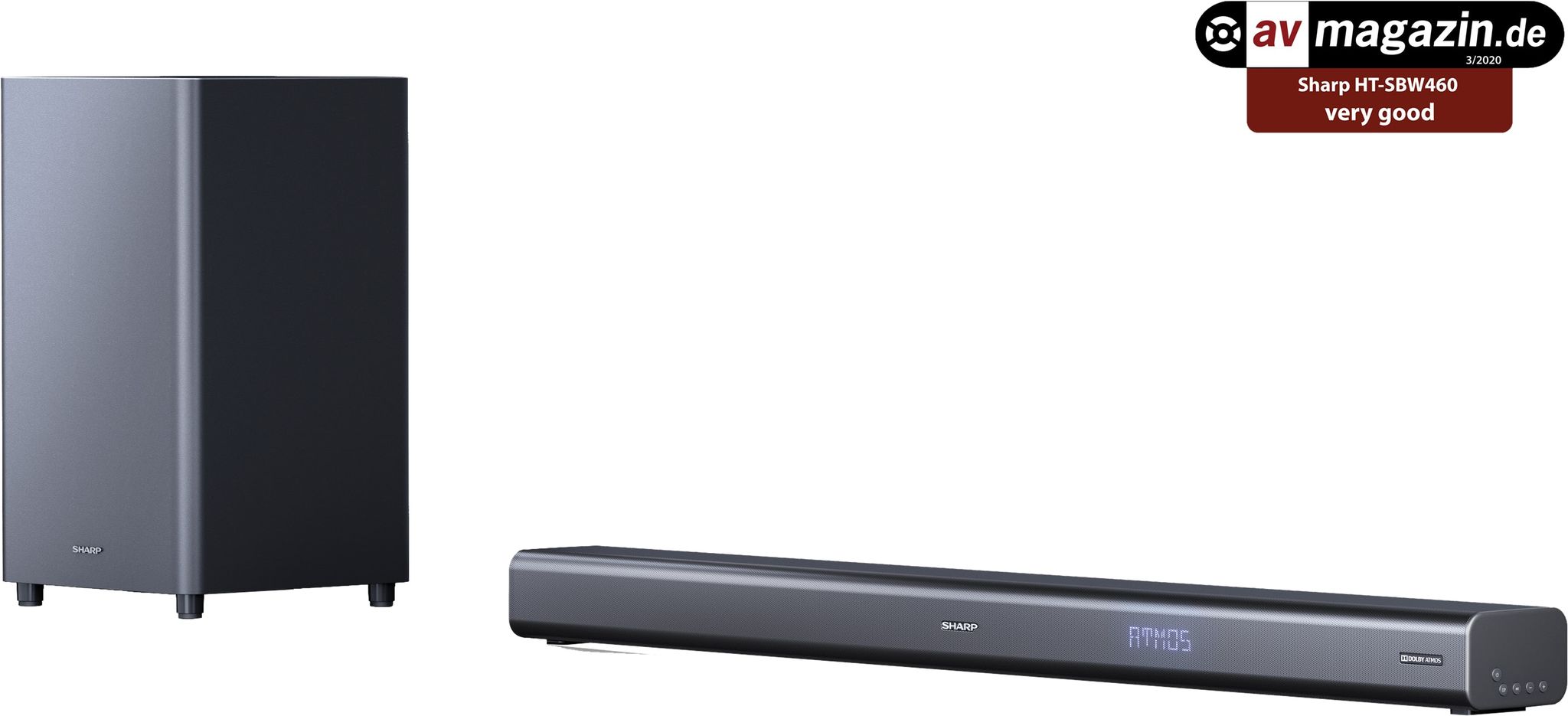 Sharp Unisex Schwarz Soundbar "Ht-Sbw460", B:95cm H:7cm T:11cm, Lautsprecher, Mit Dolby Atmos Und Drahtlos-Subwoofer - Bild 4