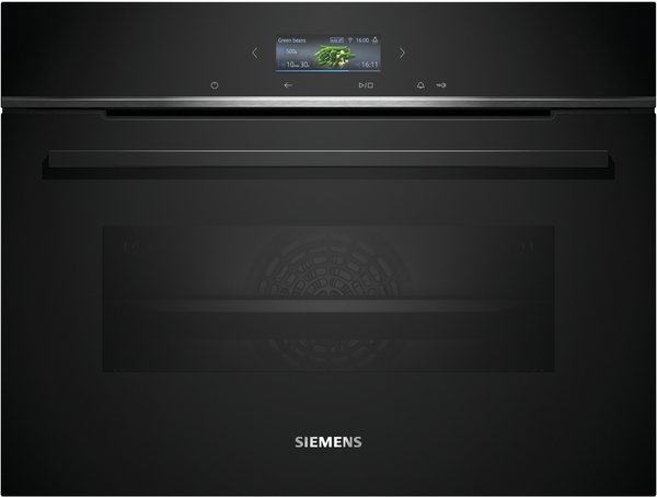 Siemens Iq700 Cb774g1b1. Dimensione Del Forno: Media, Tipo Di Forno: Forno Elettrico, Capacità Interna Forno Totale: 47 L. Posizionamento Dell'apparecchio: Da Incasso, Colore Del Prodotto: Nero, Ti...