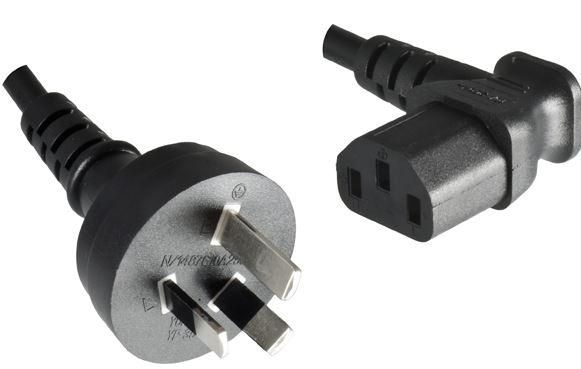 Microconnect PE010418AUSTRALIA-A, 1,8 m, Netzstecker Typ I, C13-Koppler, 250 V, 10 A - Bild 4