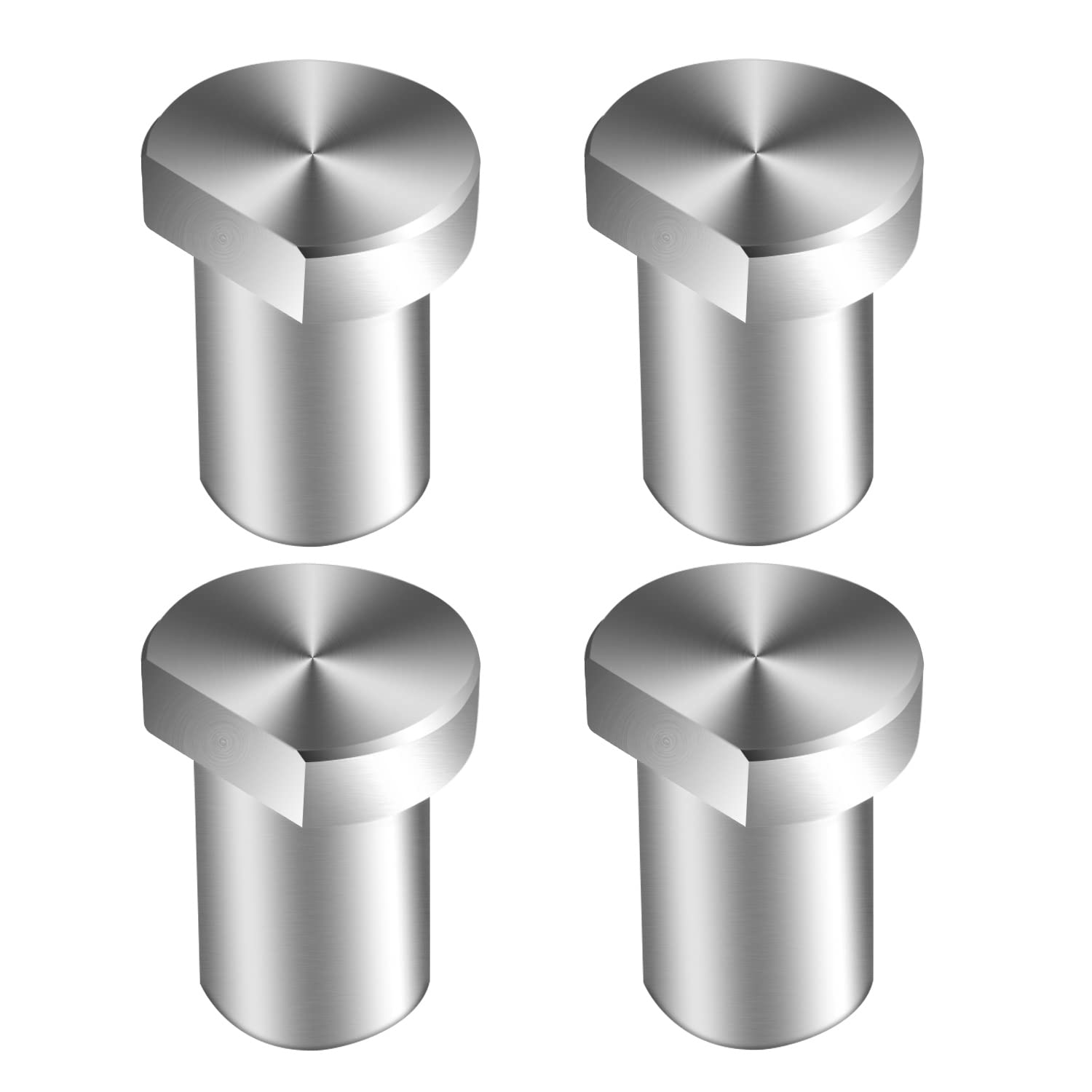 Butées d'établi en acier inoxydable pour trou de 20 mm, lot de 4