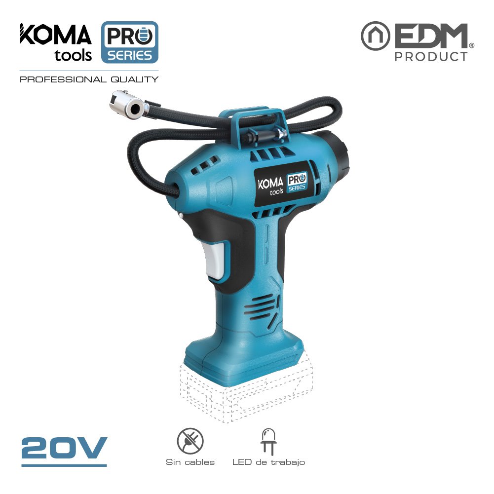 Koma Tools Blau Kompressor, Luftkompressor (11 Bar) - Bild 2