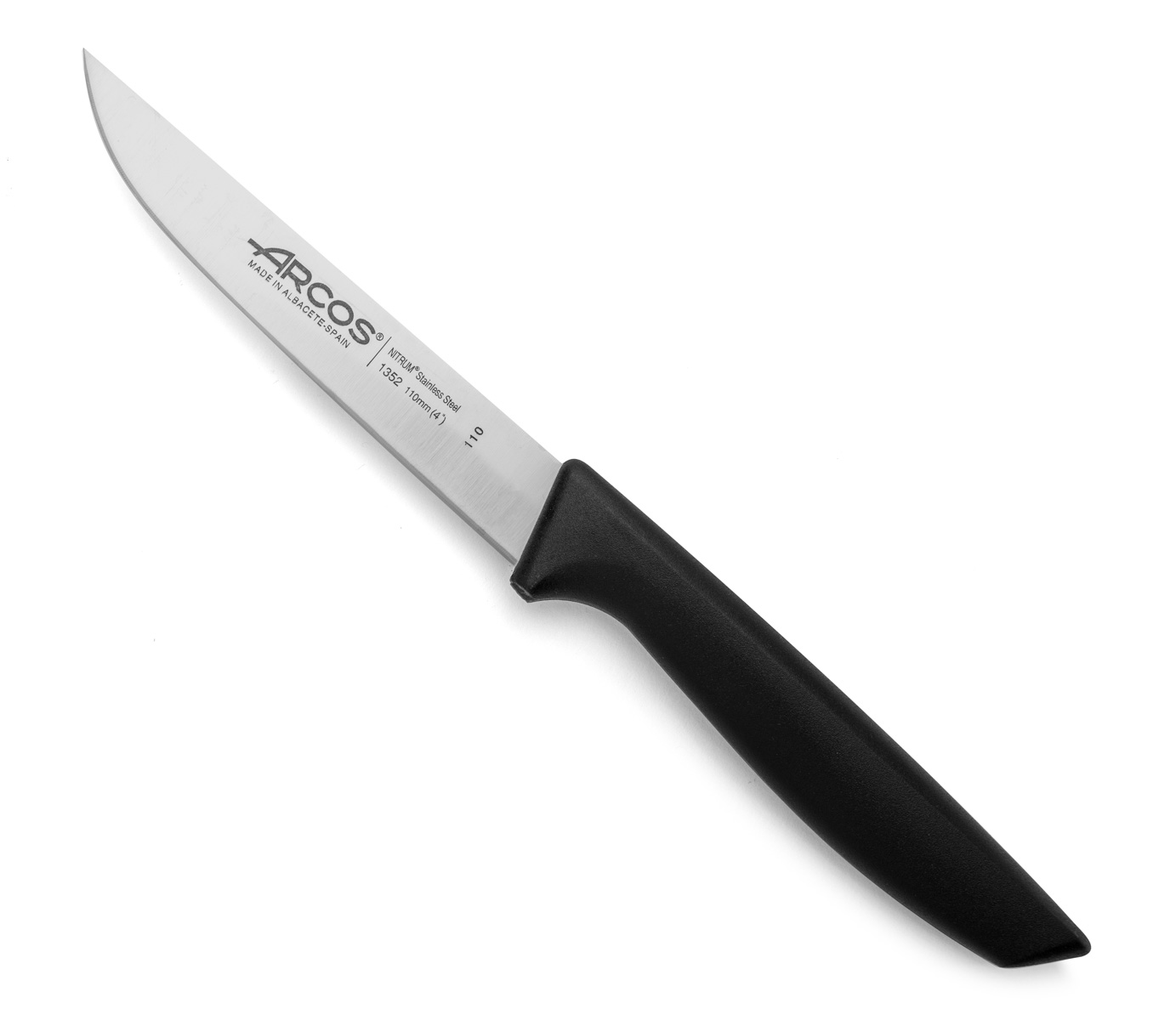Arcos Schwarz Gemüsemesser Nice 135200 Aus Nitrum-Edelstahl Und Mango Aus Polypropylen Mit 11 Cm Klinge In Blisterverpackung.