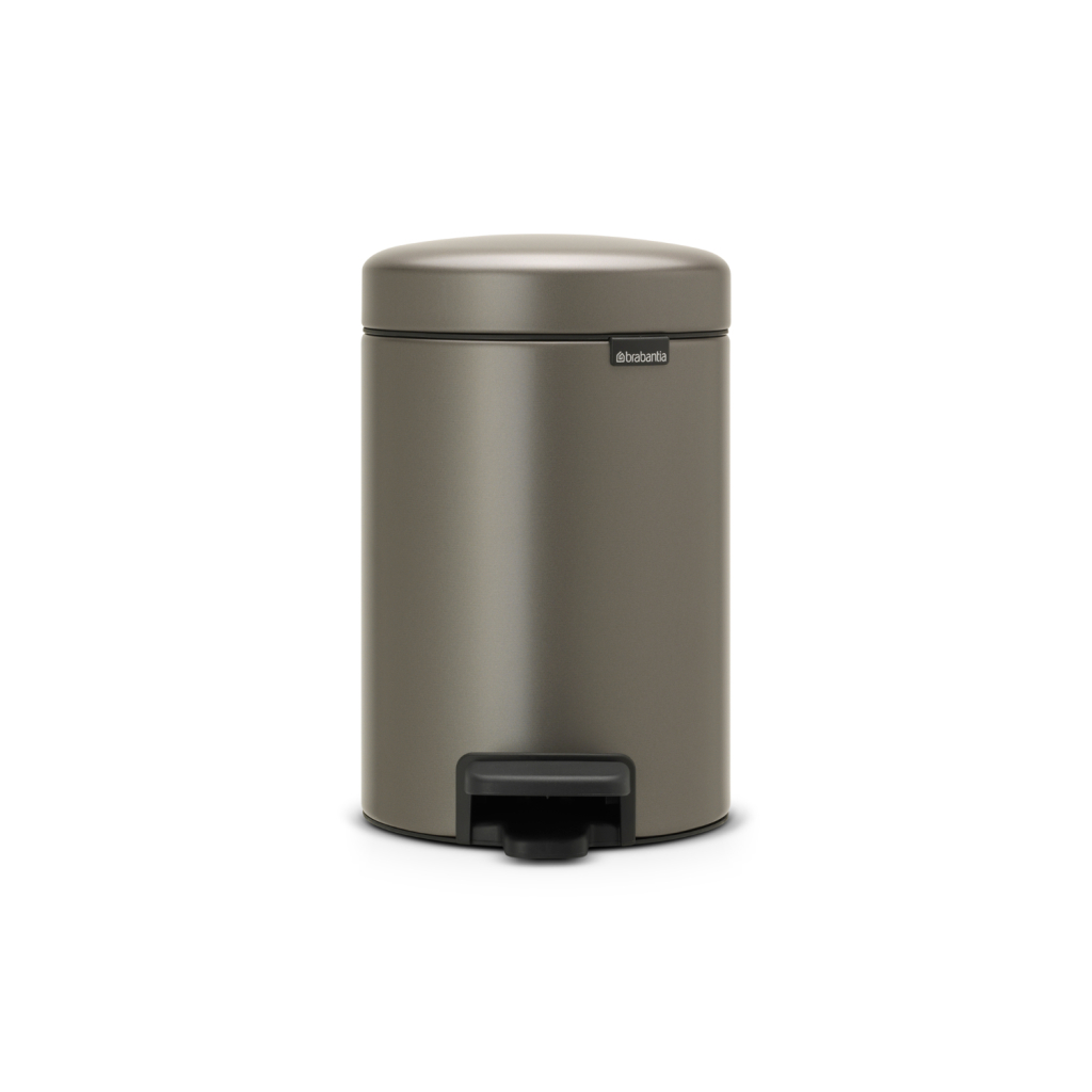 Tretmülleimer Brabantia Newicon 3 Liter Grau Platin