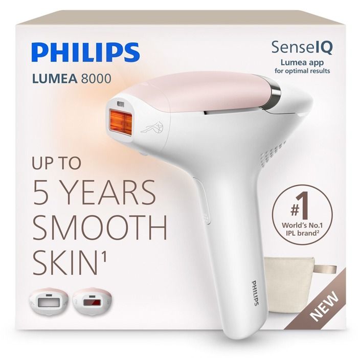 Philips Lumea IPL 8000 BRI932/00 IPL Haarentfernungsgerät mit SenseIQ, Lichtimpulstechnologie (IPL), Weiß, Pink, AC, 100 - 240 V, 19.5 V - Image 4