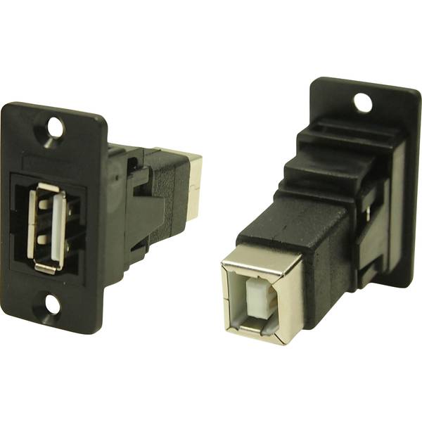 Cliff Adapter, Buchse, Einbau USB-Buchse Typ A - USB-Buchse Typ B CP30609N Inhalt: 1St.