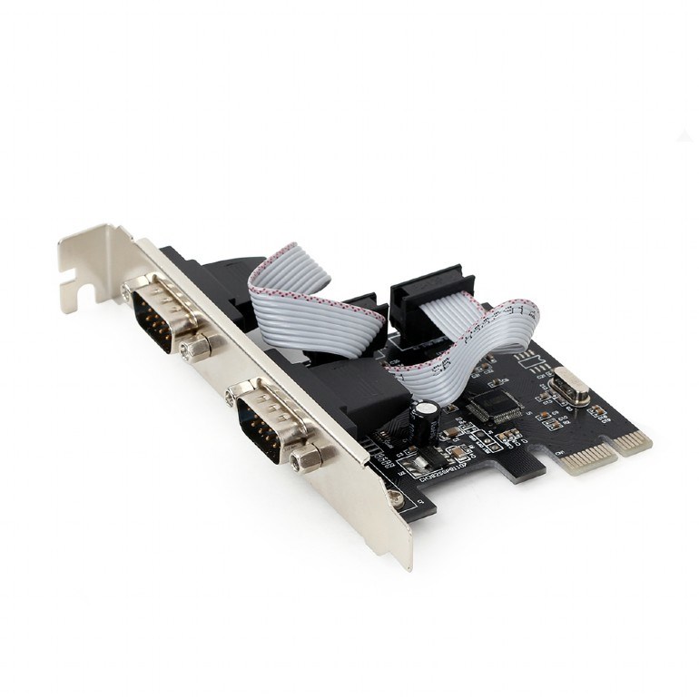 Gembird Schwarz Spc-22 Interne Serielle Schnittstellenkarte & Adapter - Zubehör (Pcie, Seriell, Low Profile, Rs-232, Wch382, )