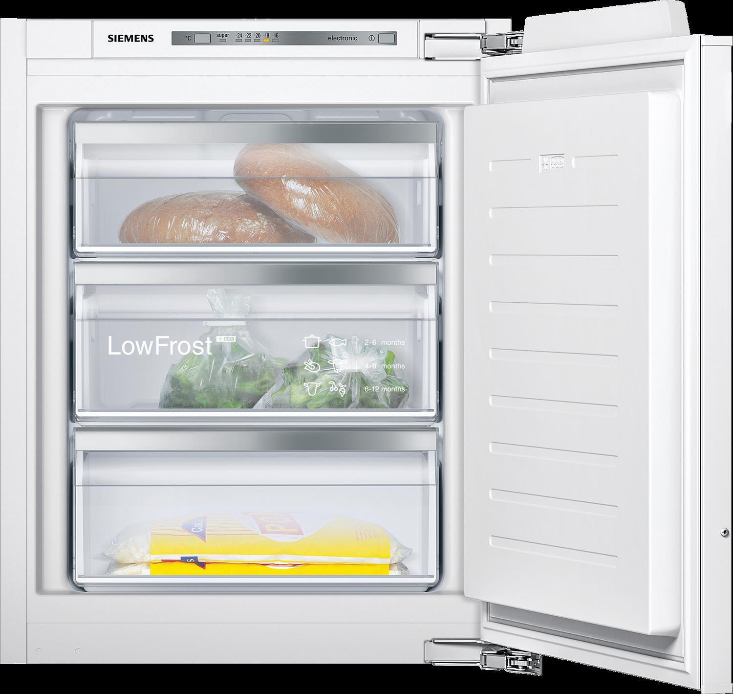 Siemens Weiß Einbaugefrierschrank Iq500 "Gi11vadc0" 712 Cm Hoch 56 Cm Breit Low Frost: Geringere Eisbildung & Schnelleres Abtauen von Baur - Bild 5