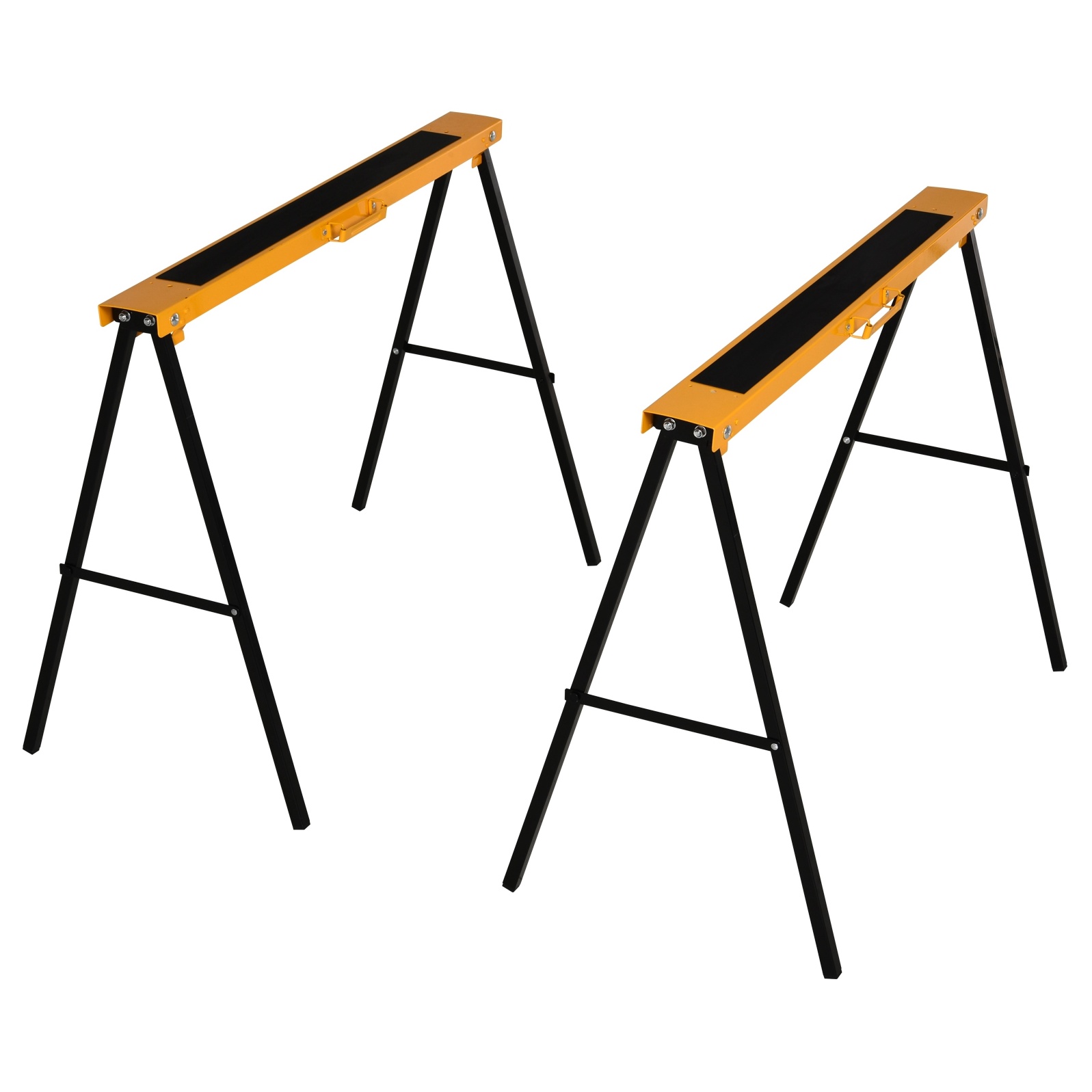 Chevalet de sciage pliable en acier, plateau antidérapant 99,5 x 50 x 78 cm, charge 125 kg