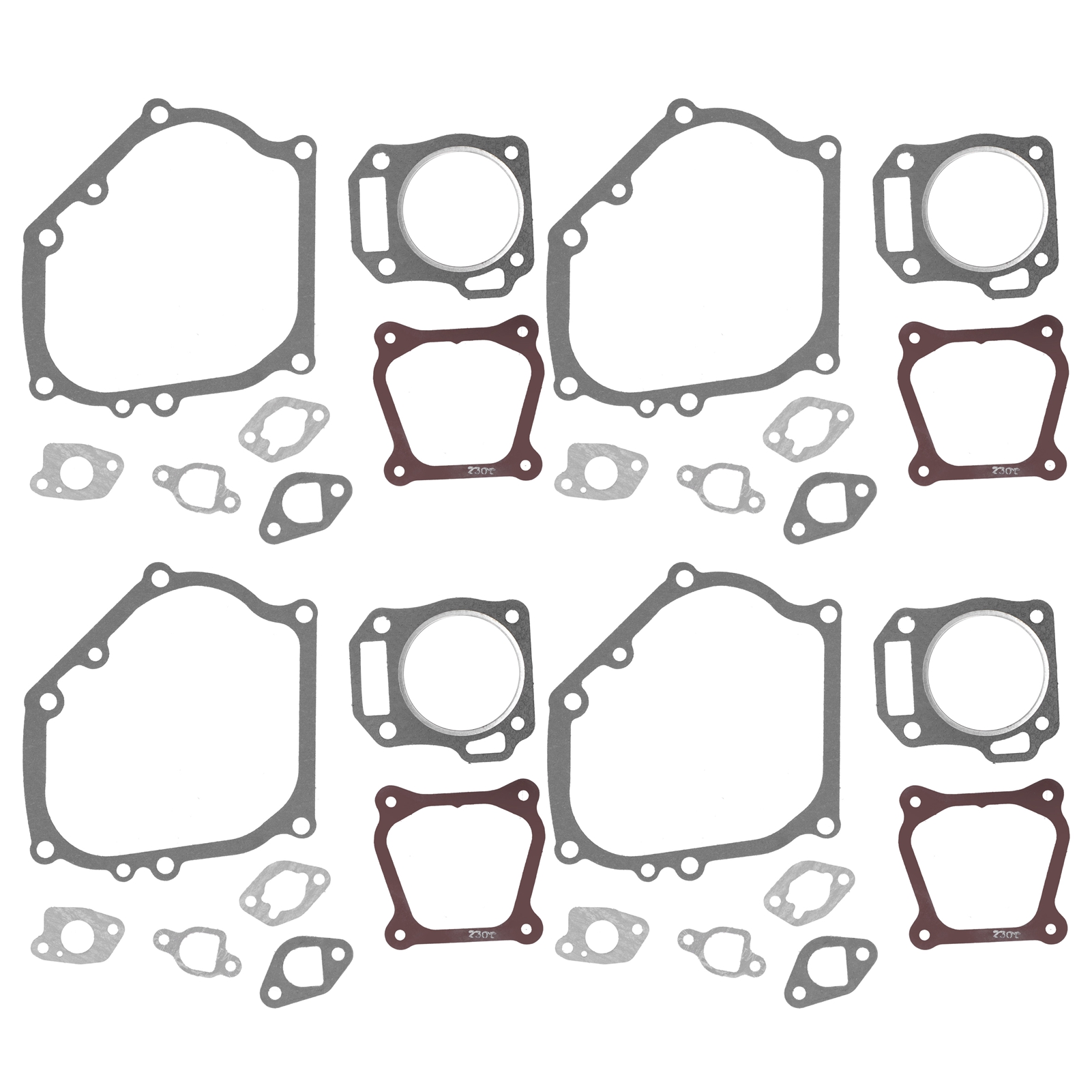 Kit de 4 joints de moteur pour groupe électrogène essence 168F/GX160, 2 et 3 kW, 28 pièces