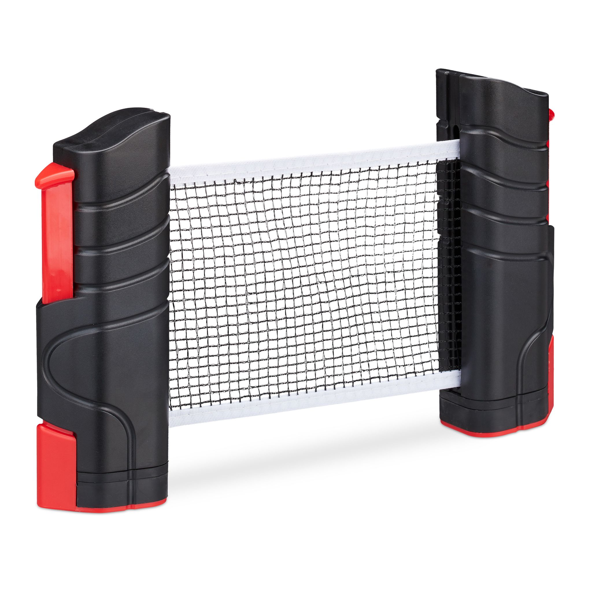 Relaxdays - 2x Table Tennis Tt Net Ping Pong Net Retractable Portable Clamp Bracket