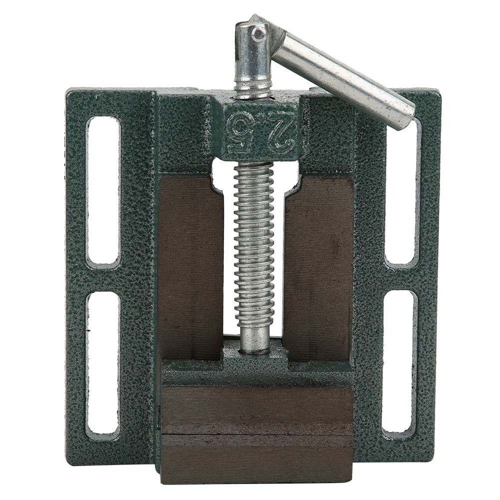 Étau de précision en fonte, mâchoires surélevées, ouverture 63 mm