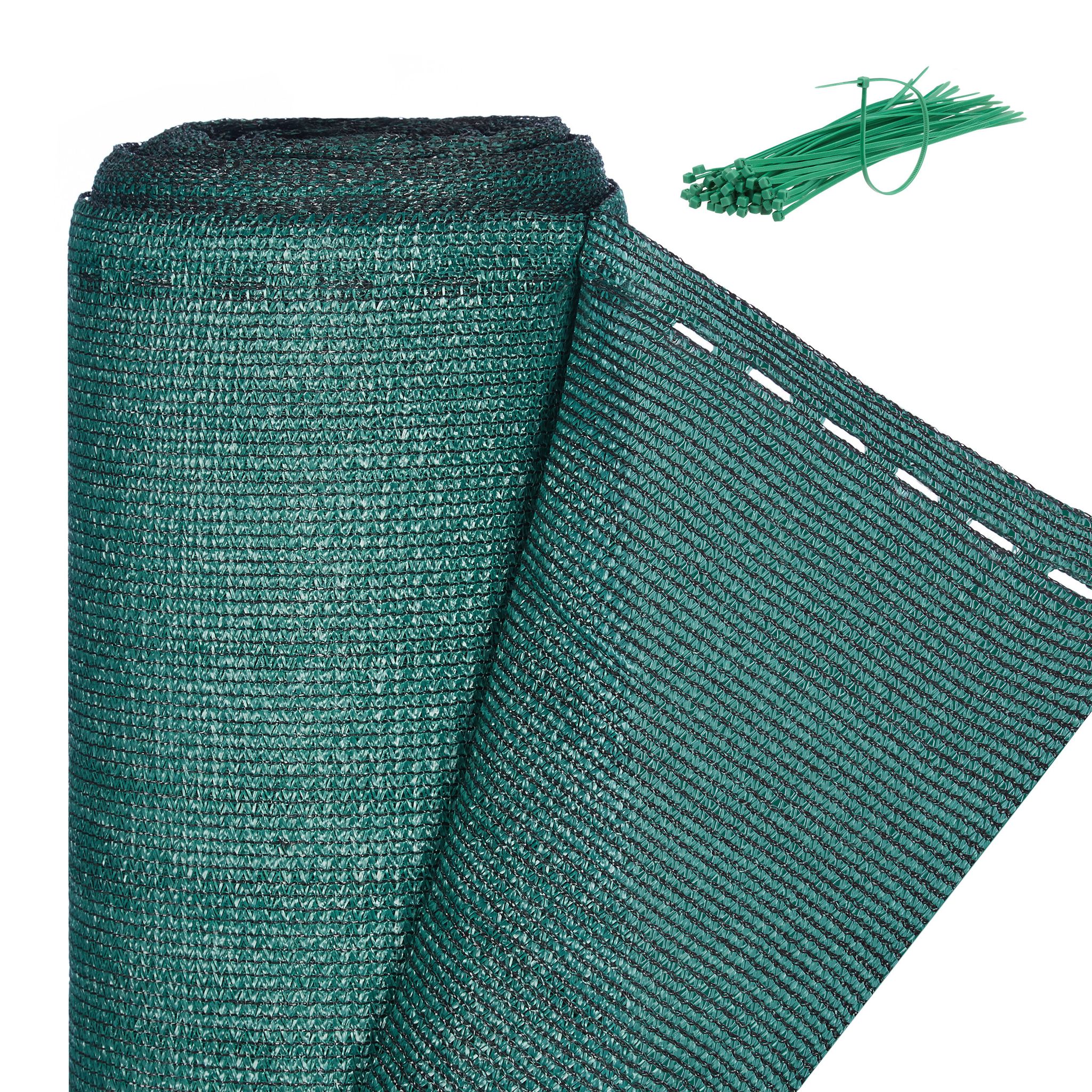 Relaxdays Fence Netting, Privacy Shield For Fences & Railing, Hdpe Net, Uv-resistant, Weatherproof, 2 X 20 M, Green