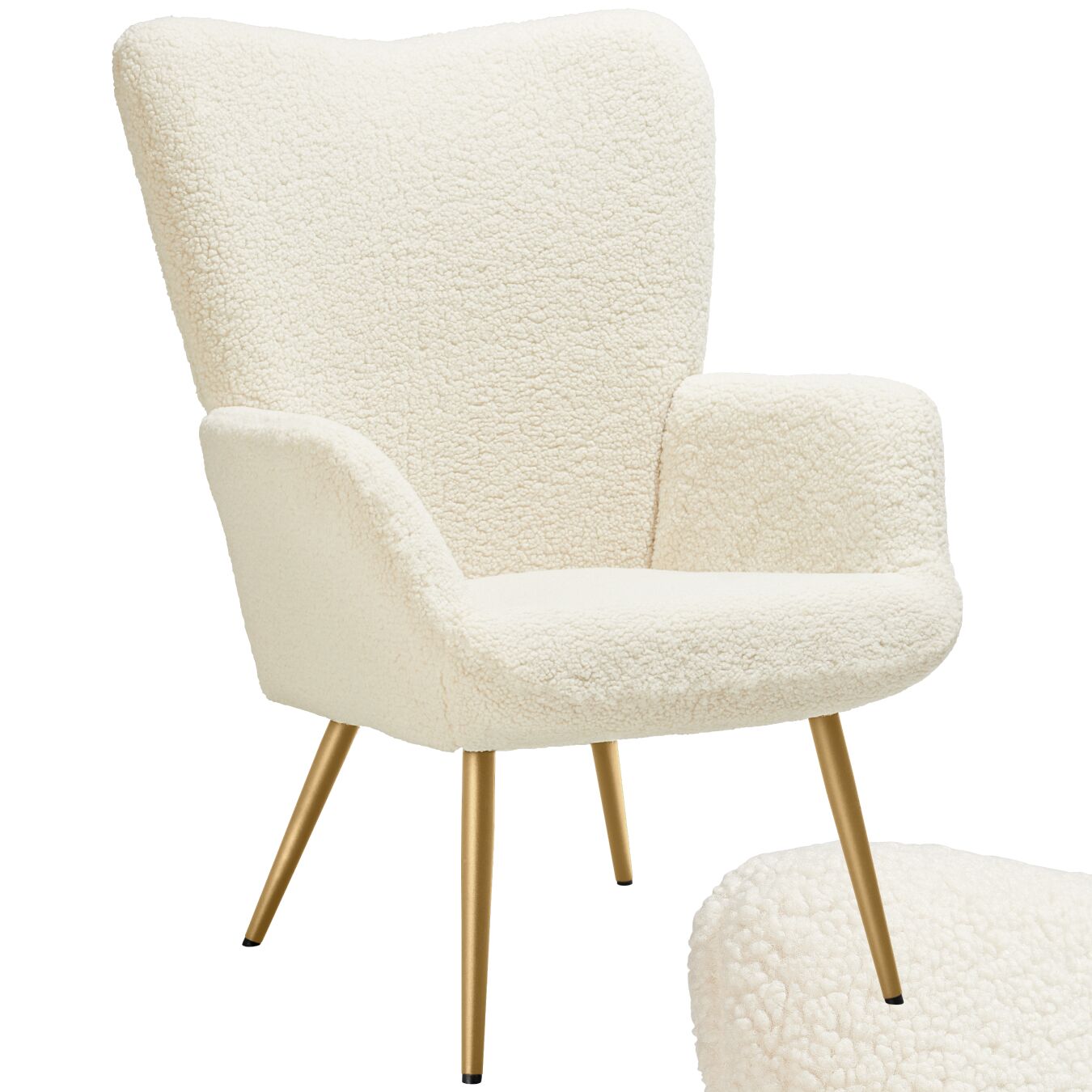 Tectake - Fauteuil Hygge Rembourré