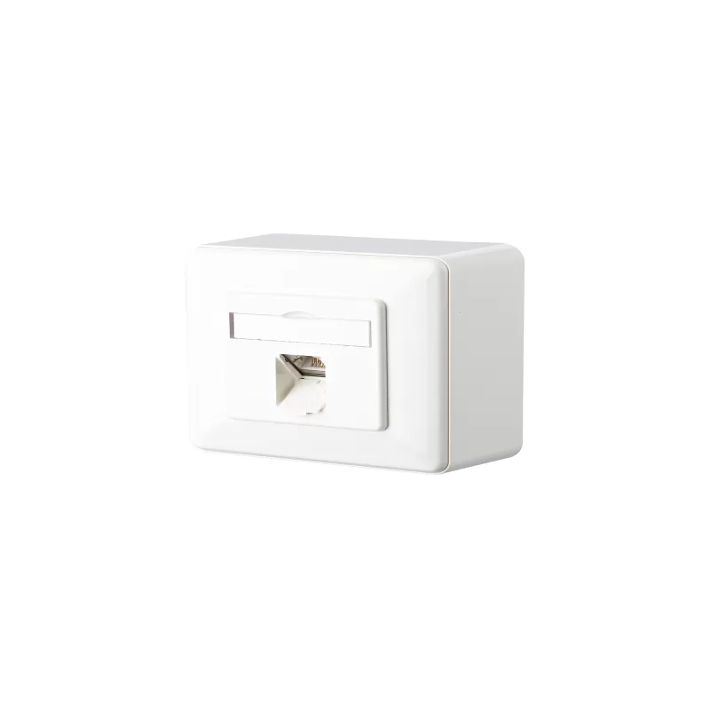 Metz Connect Weiß E-Dat C6 1 Port Ap Rein 1307370002-I - Bild 6