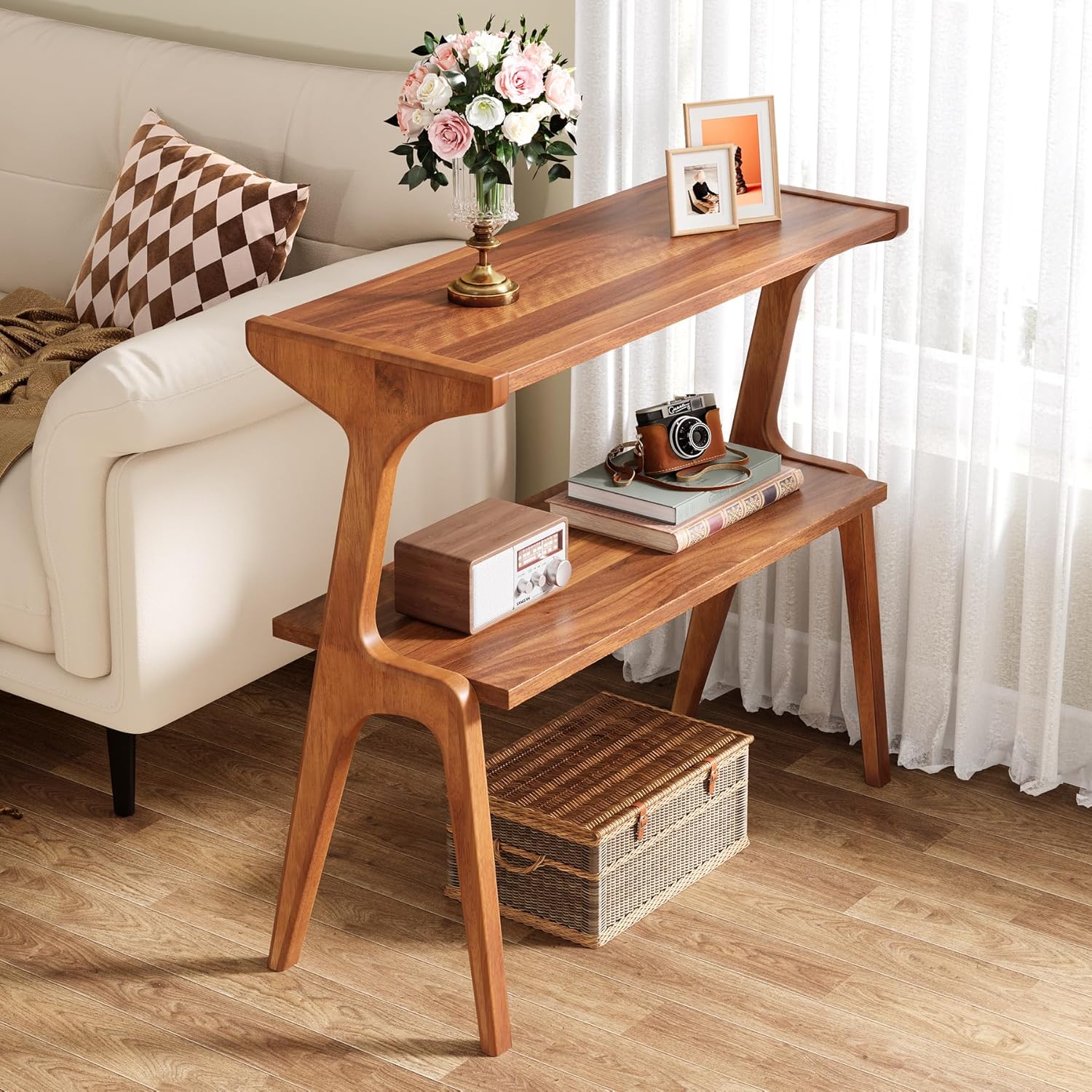 Tribesigns - Table D'Appoint Étroite Pour Salon