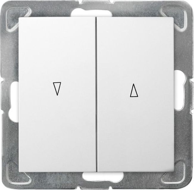 Ospel Impresja Rollladenschalter /Mit Mechanischer Verriegelung/ Weiß Łp-7Yb/M/00