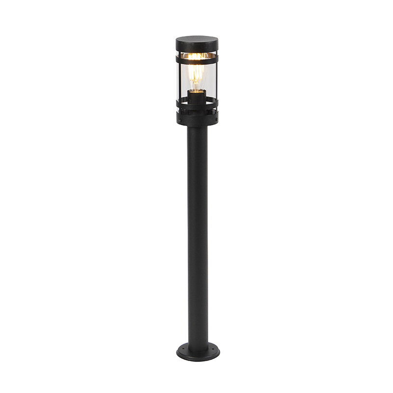 Gleam - Lampe Sur Pied Extérieur - 1 Lumière - Ø 102 Mm - Noir - Moderne - Éclairage Extérieur - Qazqa