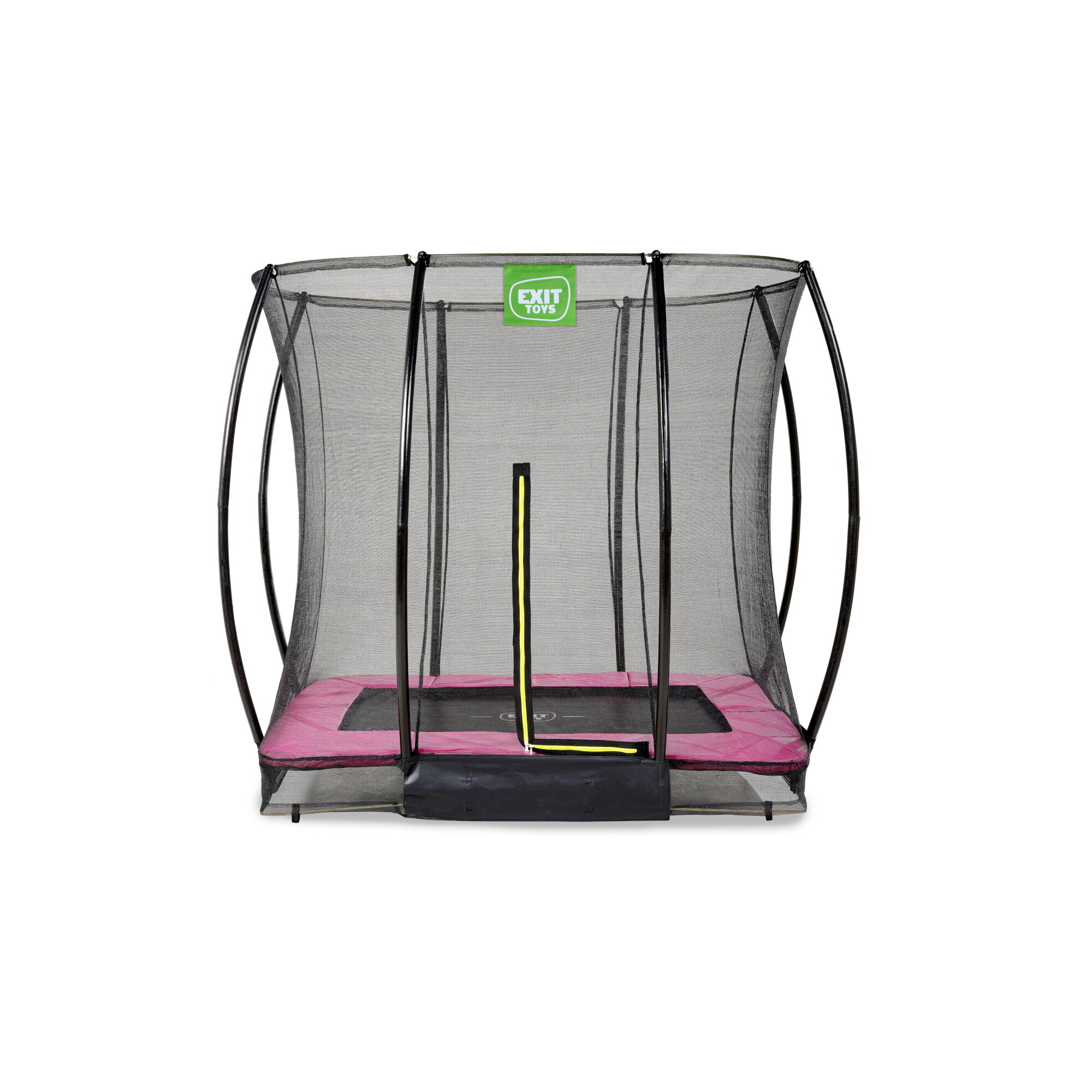 Exit Silhouette Bodentrampolin mit Sicherheitsnetz 153 x 214 cm rosa - Bild 3