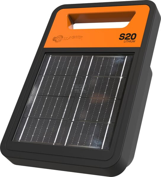 Gallagher Orange/Schwarz Gartenzaun, S20li Solar Schrikdraadapparaat Incl. Li Batterij - 350318 - Image 3
