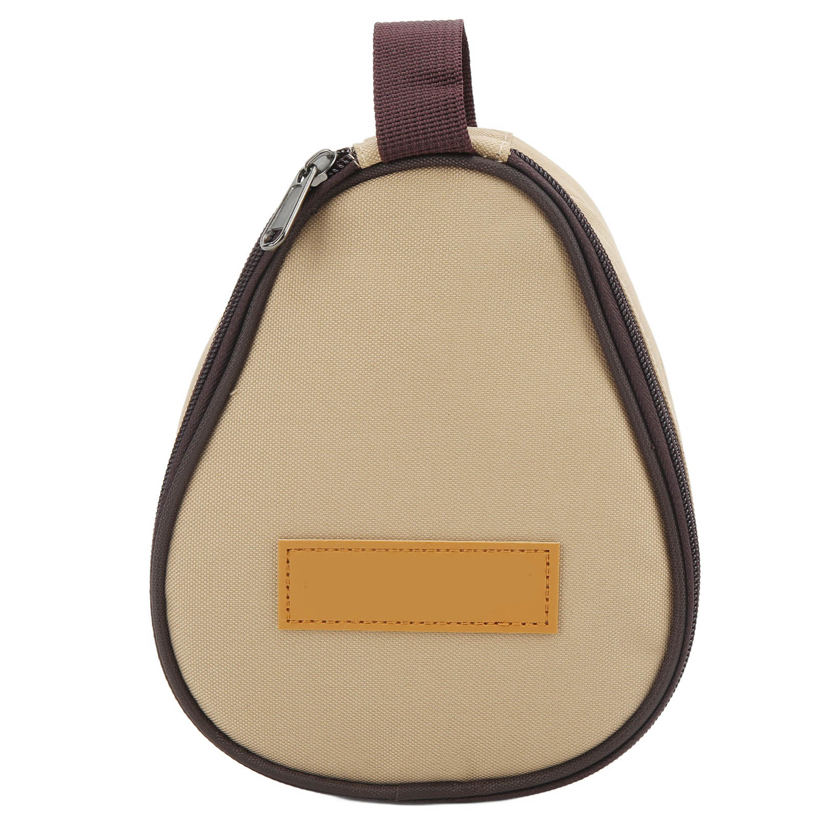 Sac de transport pour poêle de camping en polyester, fermeture à glissière, kaki, 1 pièce
