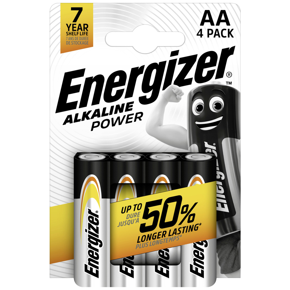 Energizer - Power Lr06 Mignon (Aa)-Batterie Alkali-Mangan 1.5 V 4 St.