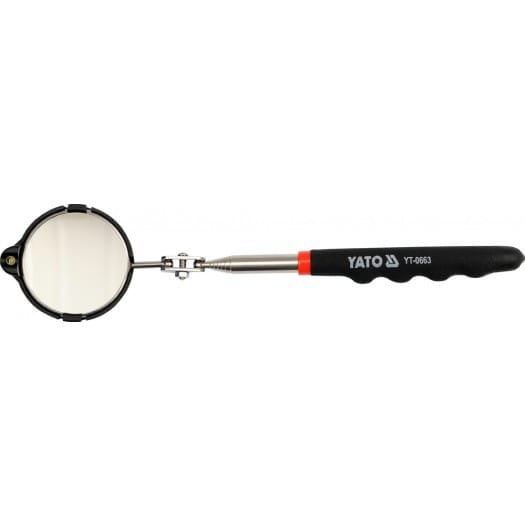 Yato Schwarz Inspektionsspiegel Mit Lampe Yt-0663