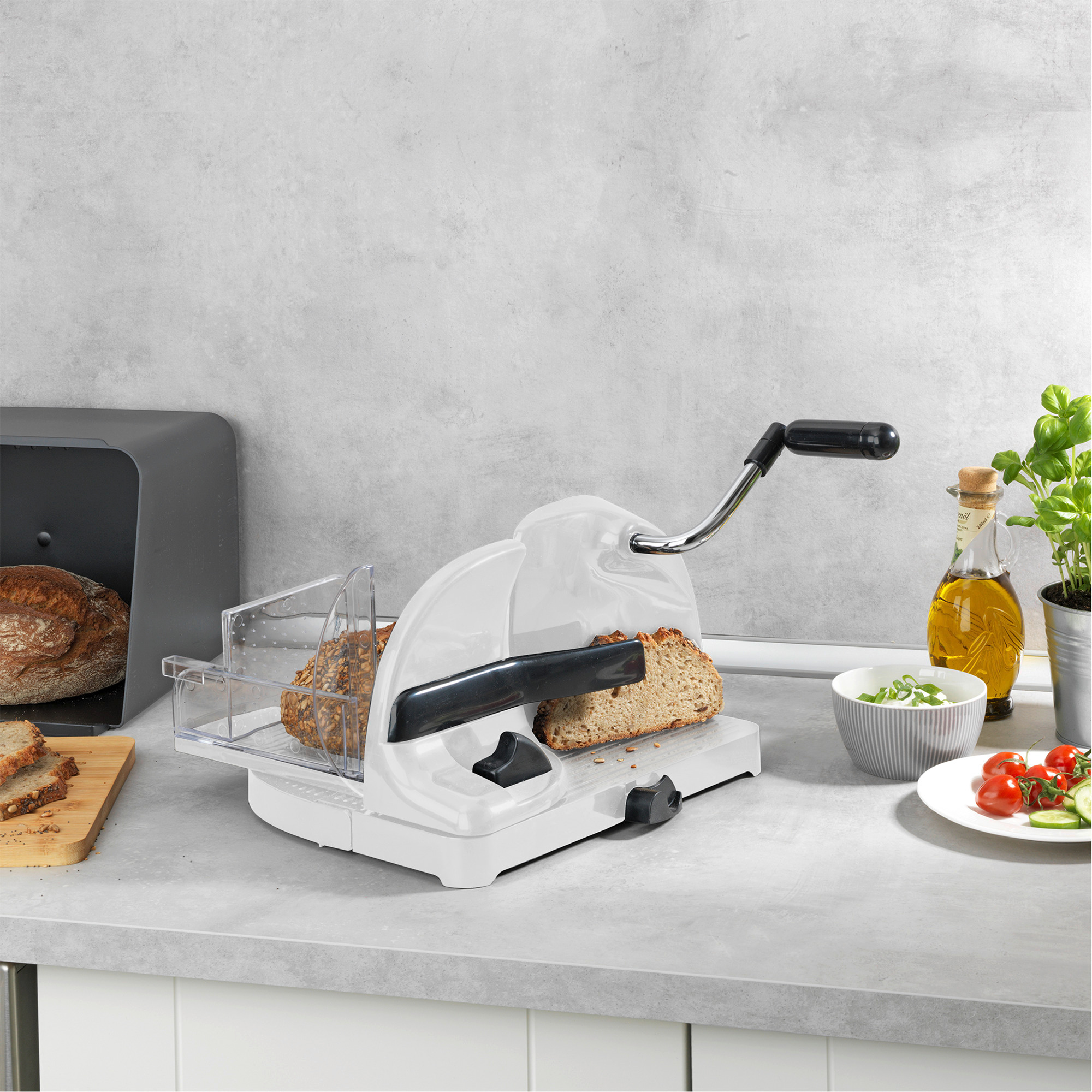 Wenko Weiss/Grau Brotschneidemaschine, Aufschnittmaschine, - Image 3