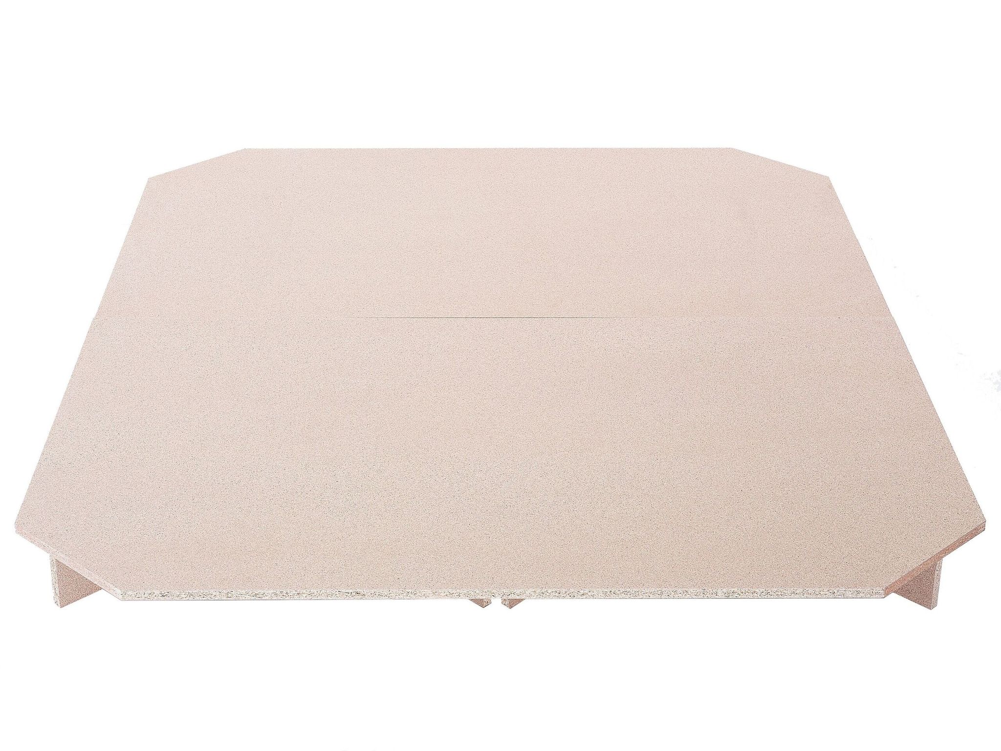 Beliani Waterbed Platform Eu Double Size 4ft6 Manufactured Wood Base Five Crosses Bedrock