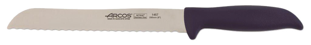 Arcos Schwarz Brotmesser Mit Nitrum Edelstahlklinge 200 Mm - Ideal Für Verschiedene Schnitte Bei Lebensmitteln, Perfekt Für Den Täglichen Hausgebrauch - Serie Menorca - Bild 3