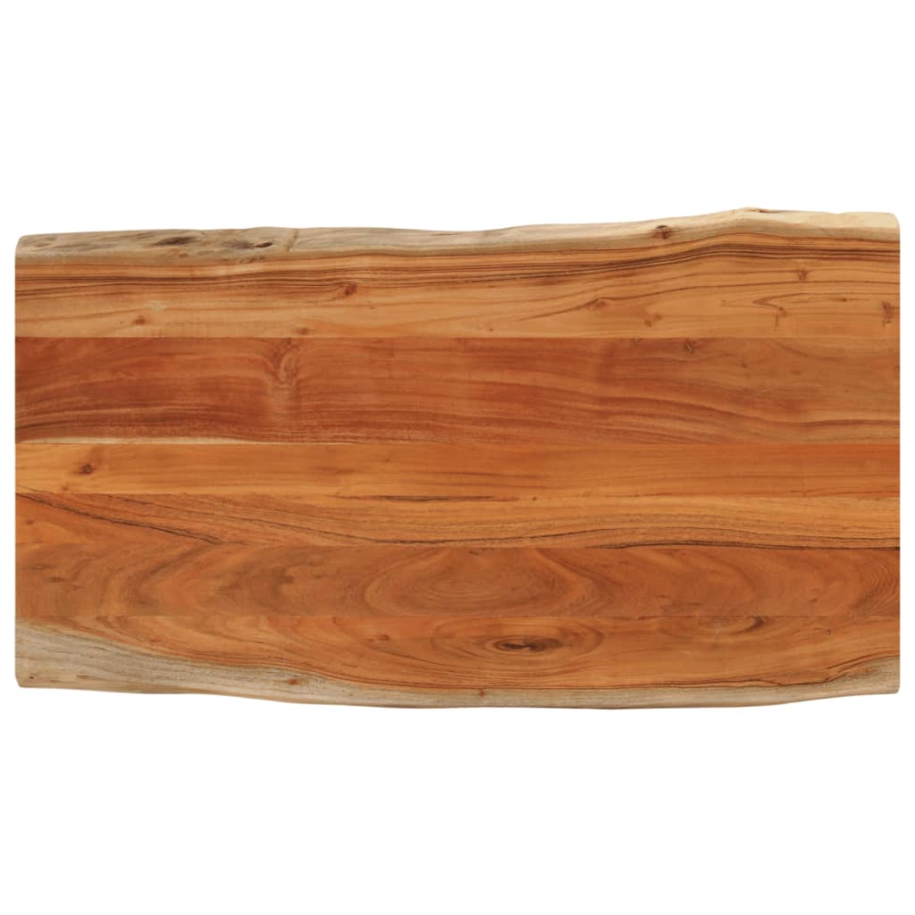 Dessus De Table 120x60x2,5cm Rectangulaire Bois Massif D'Acacia Vidaxl