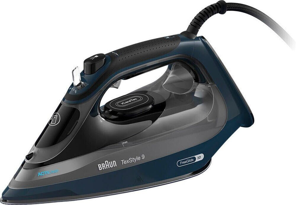 Braun TexStyle 9 Dampfbügeleisen 3200 W 0127409002 EloxalPlus-Sohle, dunkelblau - Image 7
