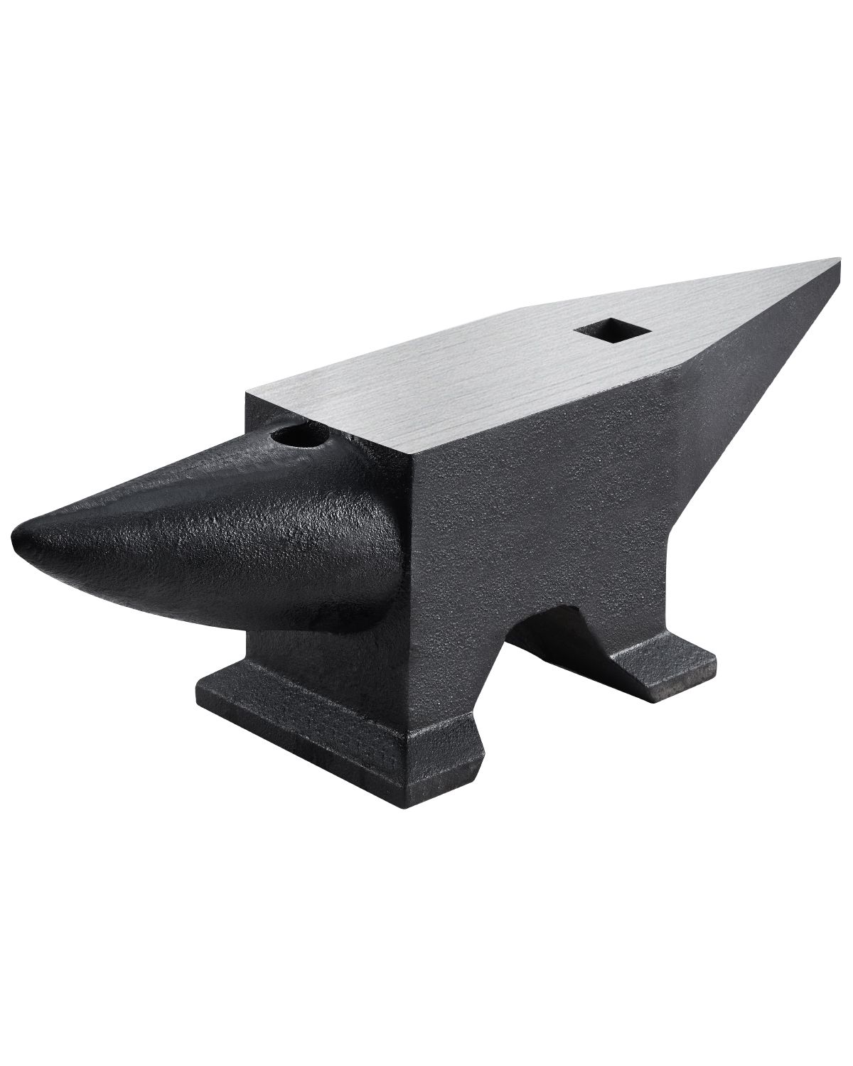 Enclume de forgeron en acier coulé 60 kg, corne unique, surface large et base stable