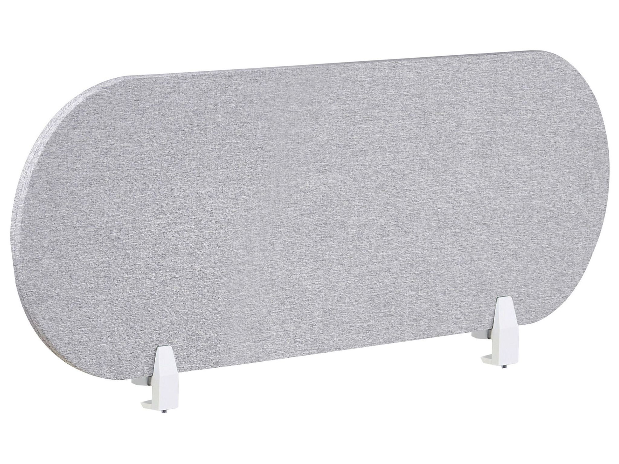 Beliani Desk Screen 120 X 40 Cm Light Grey Sparky