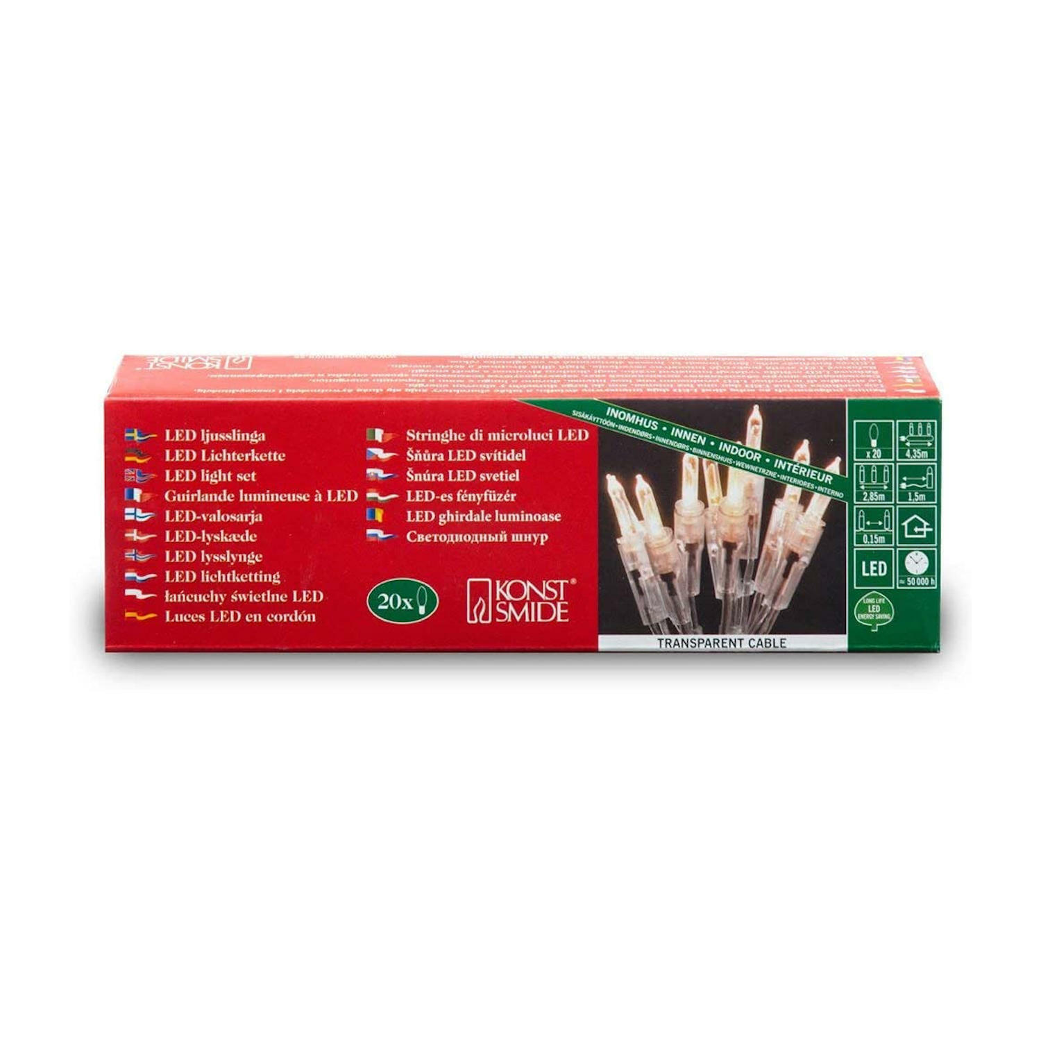 Konstsmide Transparent Led Mini-Lichterkette
