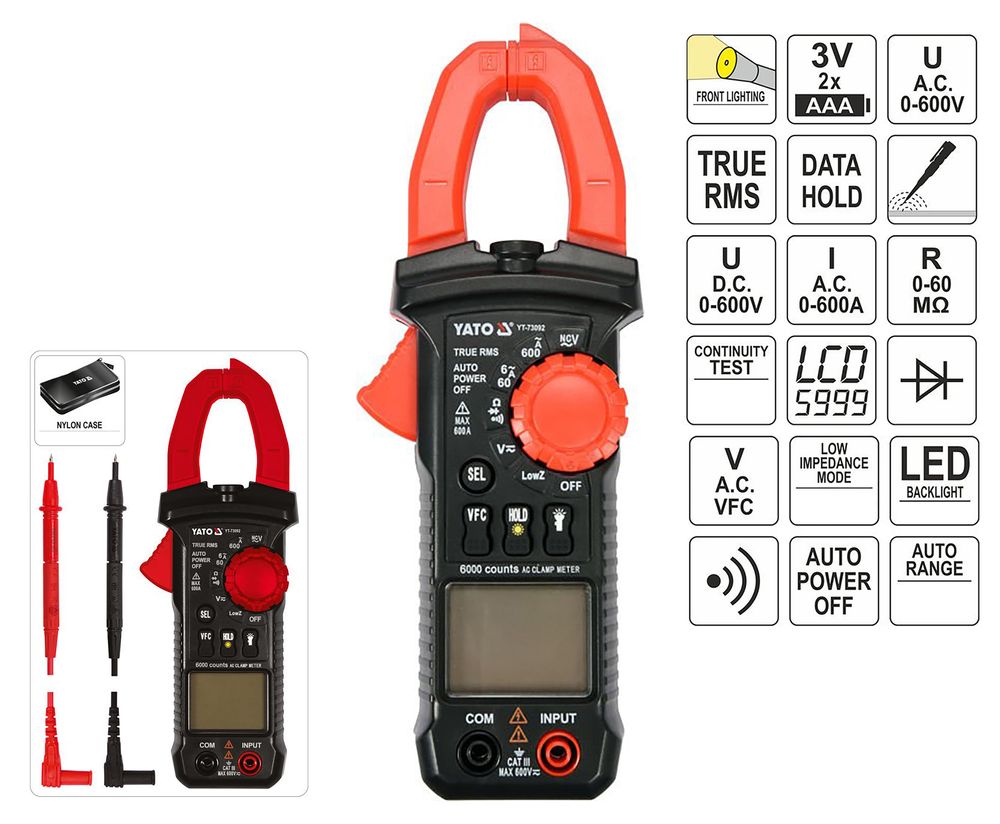 YATO ELEKTROZANGENMESSGERÄT 73092 - Bild 3