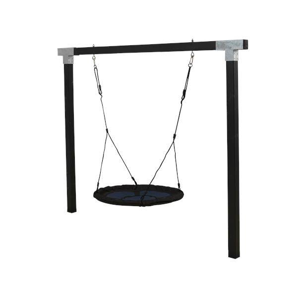 Plus Schaukelgestell Cubic Inkl. Schaukelnest Schwarz 268 X 209 Cm Spielhäuser & Spieltürme