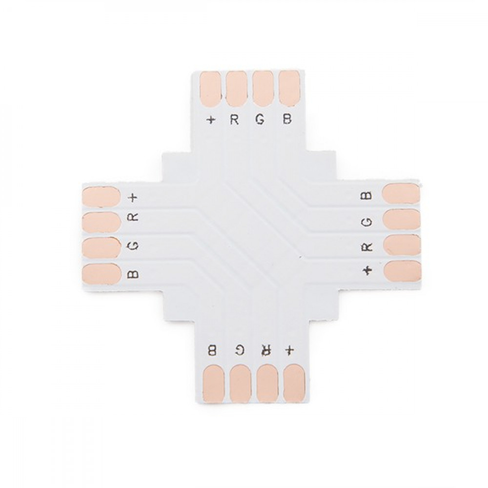Connettore Saldare + Striscia Led Rgb 10mm