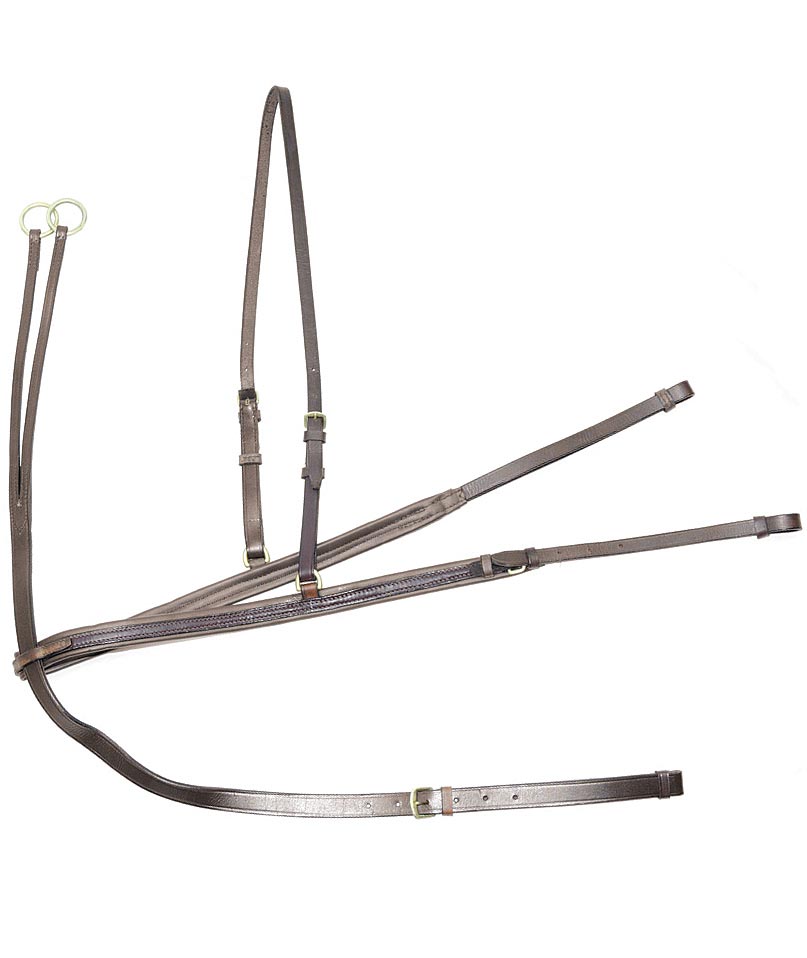 Derby Braun Jagdcollier Mit Martingal Für Pferde - Bild 2