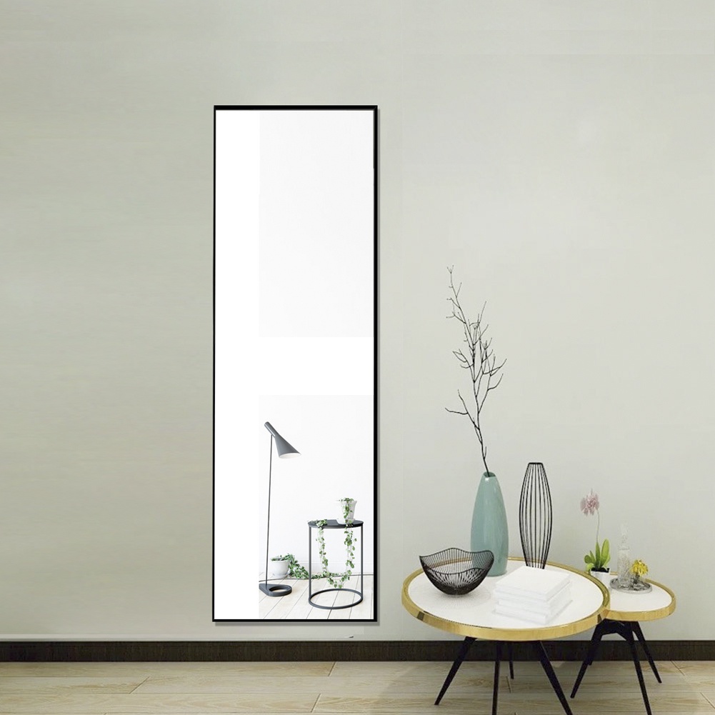 Miroir Sur Pied 150 X 40 Cm Plein Pied Avec Cadre En Alliage D'Aluminium