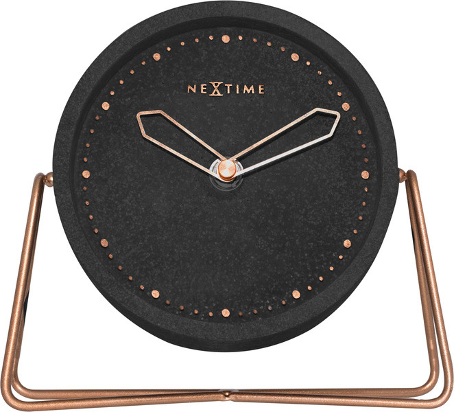 Nextime Schwarz Tischuhr Cross Table 17,5 X 15,5 Cm Tischuhr