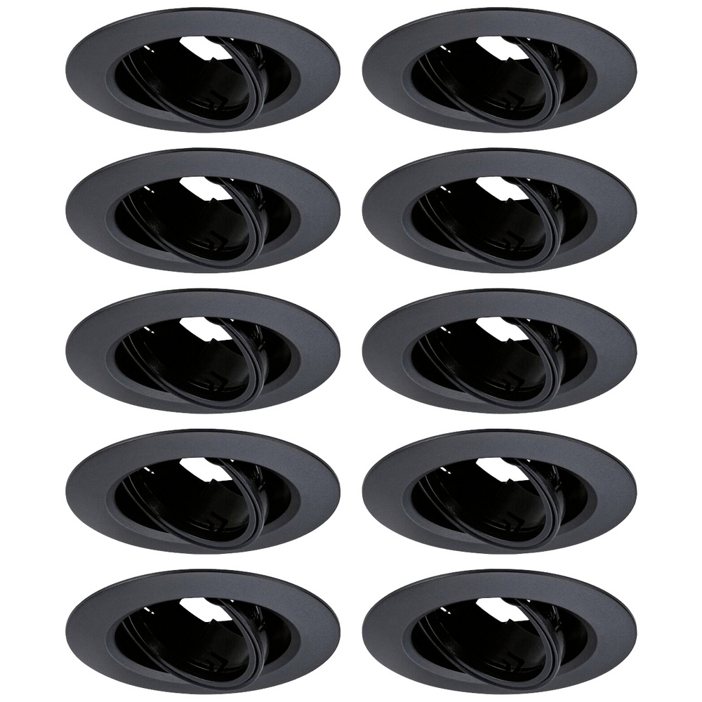 Paulmann 92117 Einbauleuchte 10er Set Gu10 Schwarz