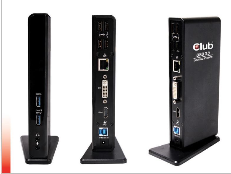 Oem Schwarz Club3d Dockingstation Usb3 -4Xusb2/2Xusb3/Hdmi/Dvi Black Retail - Bild 8