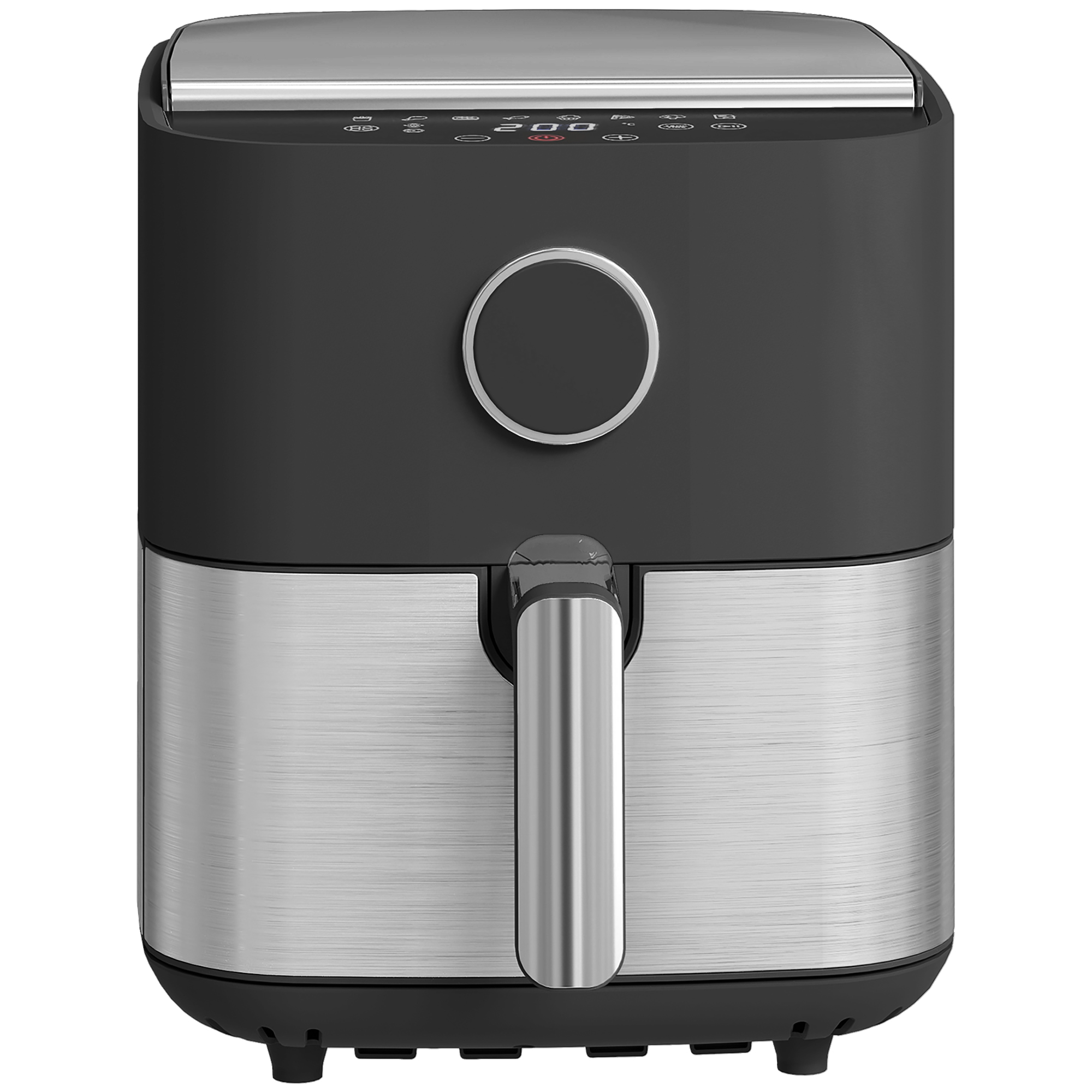 Friggitrice Ad Aria Da 8l, Air Fryer 1700w Con 8 Programmi E Circolazione Aria Calda A 360°, Display Led, Nero