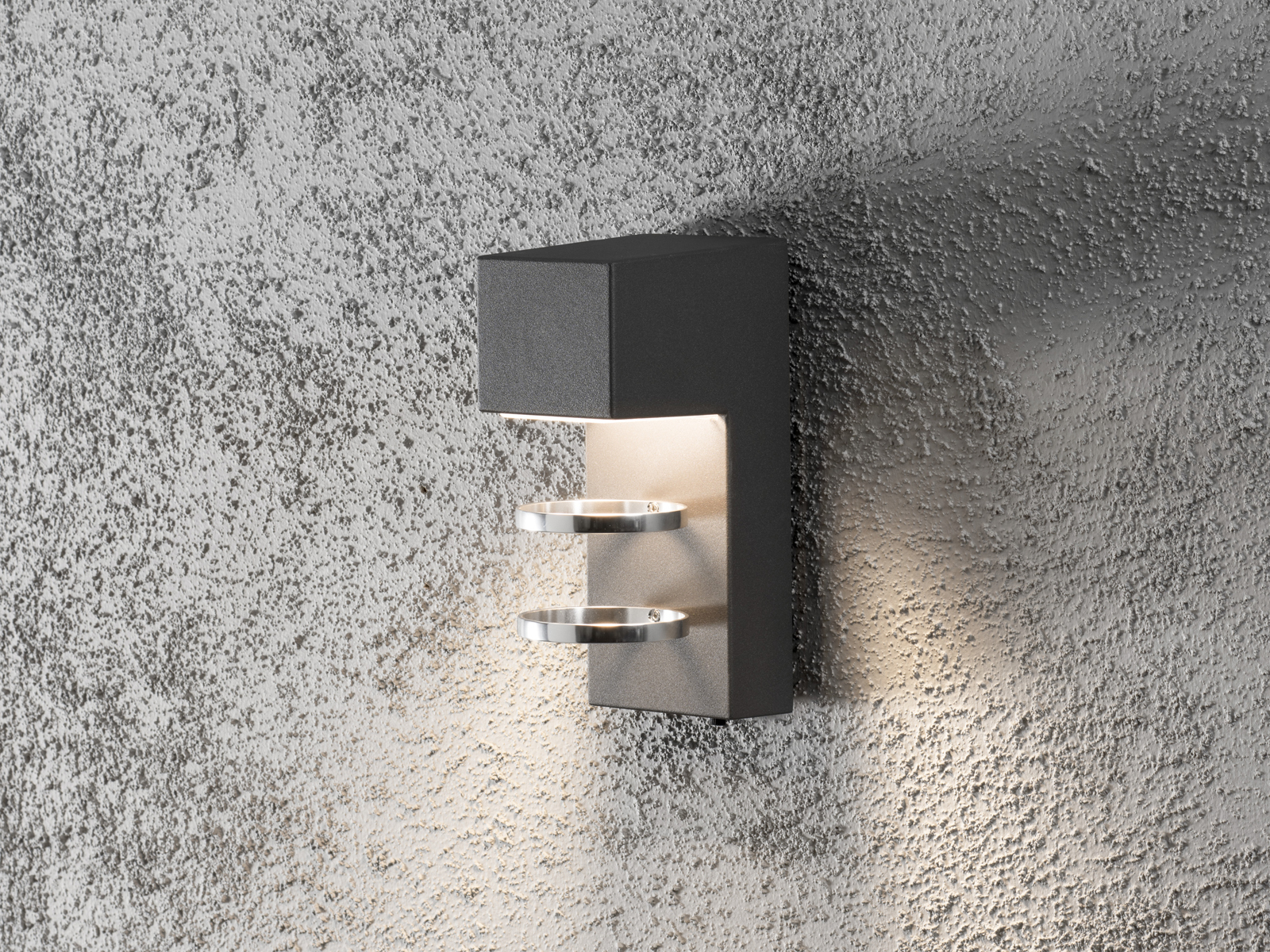 Konstsmide Wandleuchte Acerra | Aluminium | anthrazit | 13 x 9 x 23 cm | 7957-370 - Bild 3