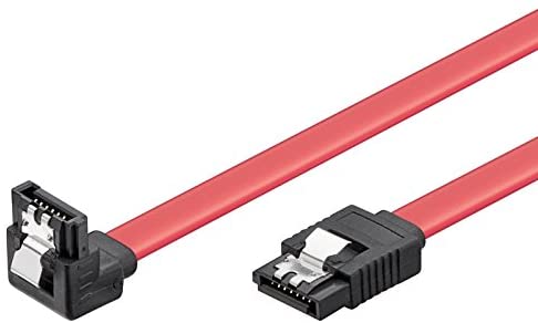 Ewent Kabel SATA III, Geschwindigkeit 6 GBits mit Clips aus Metall, SATA L-Type SATA L-Form - SATA L-Form 90 50 cm rot - Bild 3