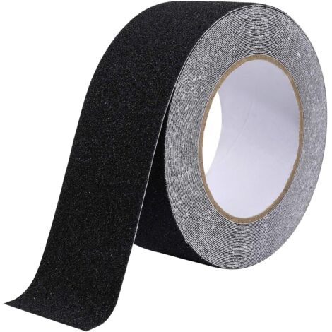 Bande antidérapante adhésive PVC grain 80, 5 cm x 10 m, intérieur extérieur, escaliers et rampes