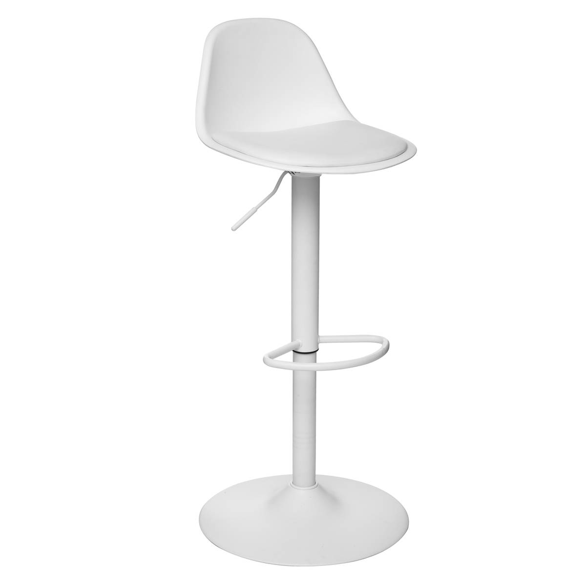 Atmosphera - Chaise De Bar Ajustable Aiko Blanc Créateur D'Intérieur