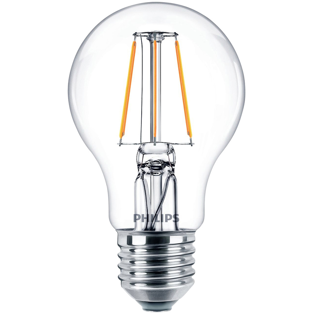PHILIPS LED Classic E27 Lampe, 40 W, Tropfenform, klar, warmweiß, Doppelpack - Bild 3